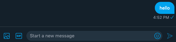 This image displaysa read direct message