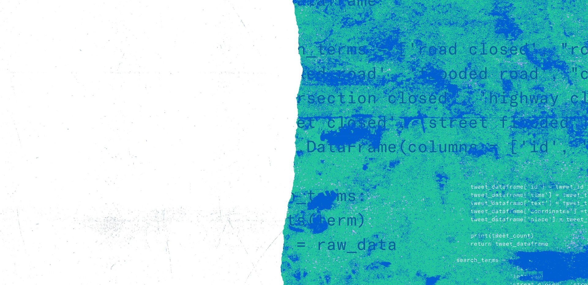 Samples of developer code on green background